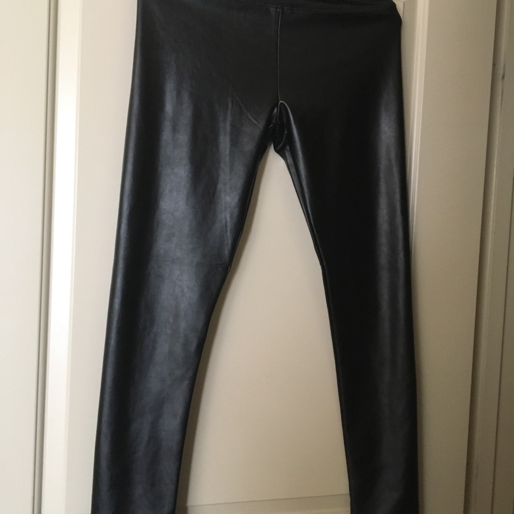 Pleather pants lined